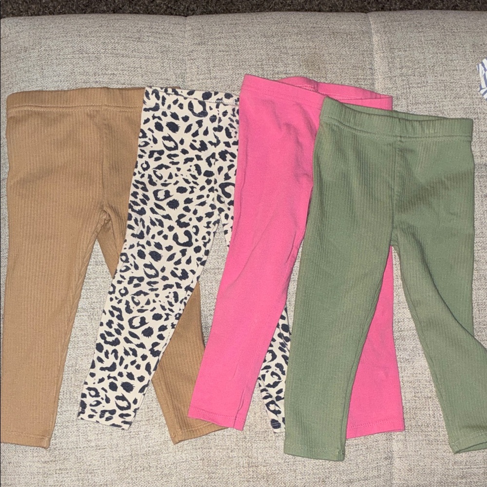 Garanimals Kids Leggings Set - Khaki, Leopard, Pink, Green